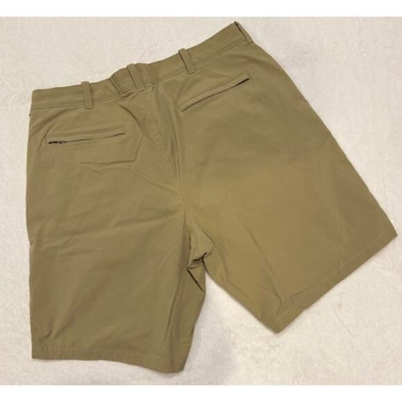 J. Crew Tan 9" Tech Shorts Stretch Performance Water Resistant Chino Golf Sz 38 - Picture 7 of 10